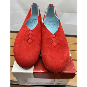Thierry Rabotin GraceRed Suede Flats Medium 39.5 (US Size 9.5) New In Box $495